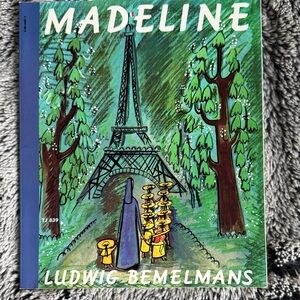 Scholastic Madeline Book with Green and Blue Cover